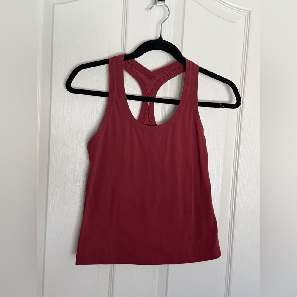 Lululemon Align Tank Top in Rust Red